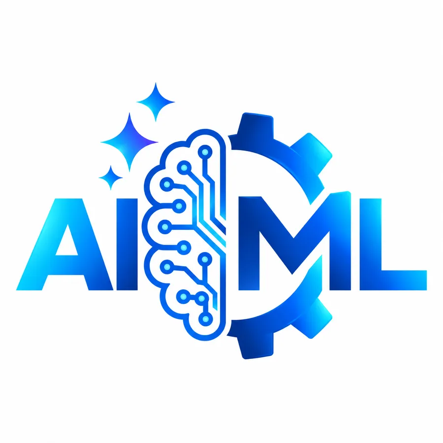 AI and machine learning brain gear emblem