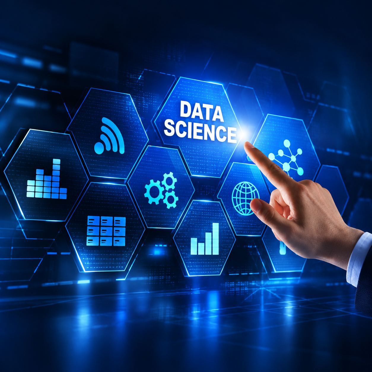 Futuristic Data Science Interface from the Data Science course in Jaipur