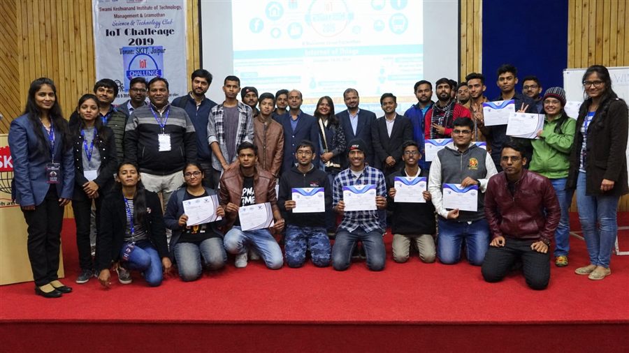 Training Jaipur students at the IoT Challenge 2019