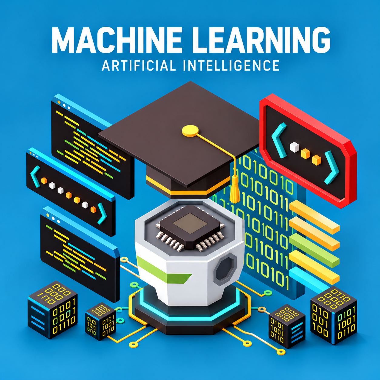 Machine Learning AI Education Poster from the Machine Learning course in Jaipur