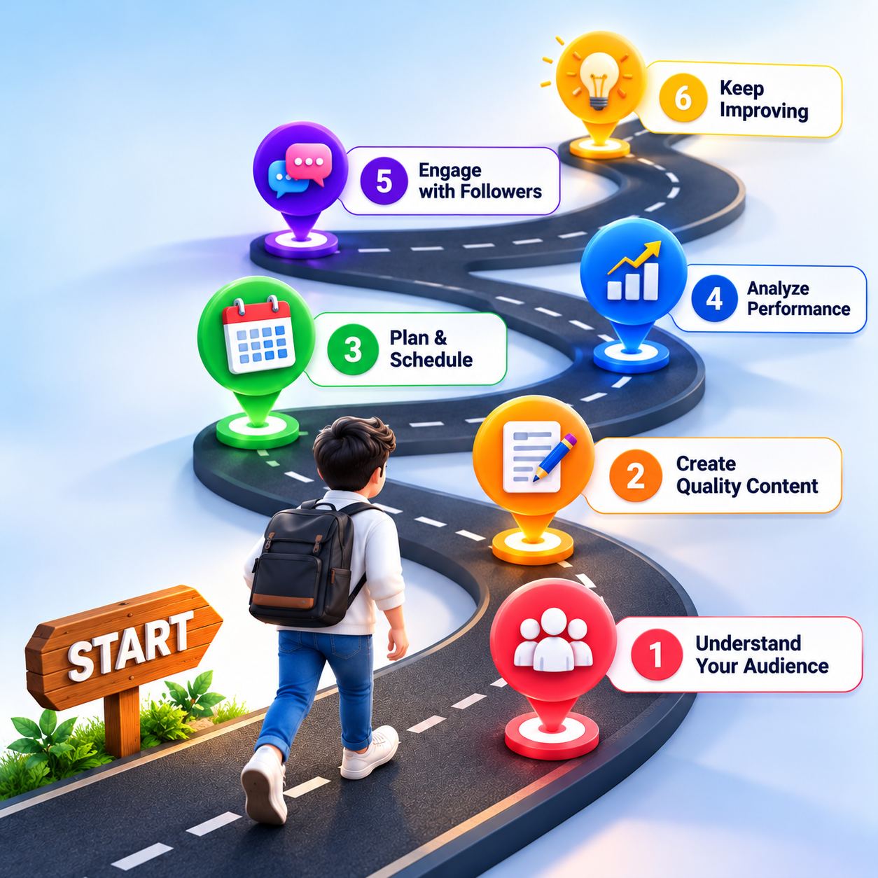 Social Media Roadmap Journey from the Social Media Marketing course in Jaipur