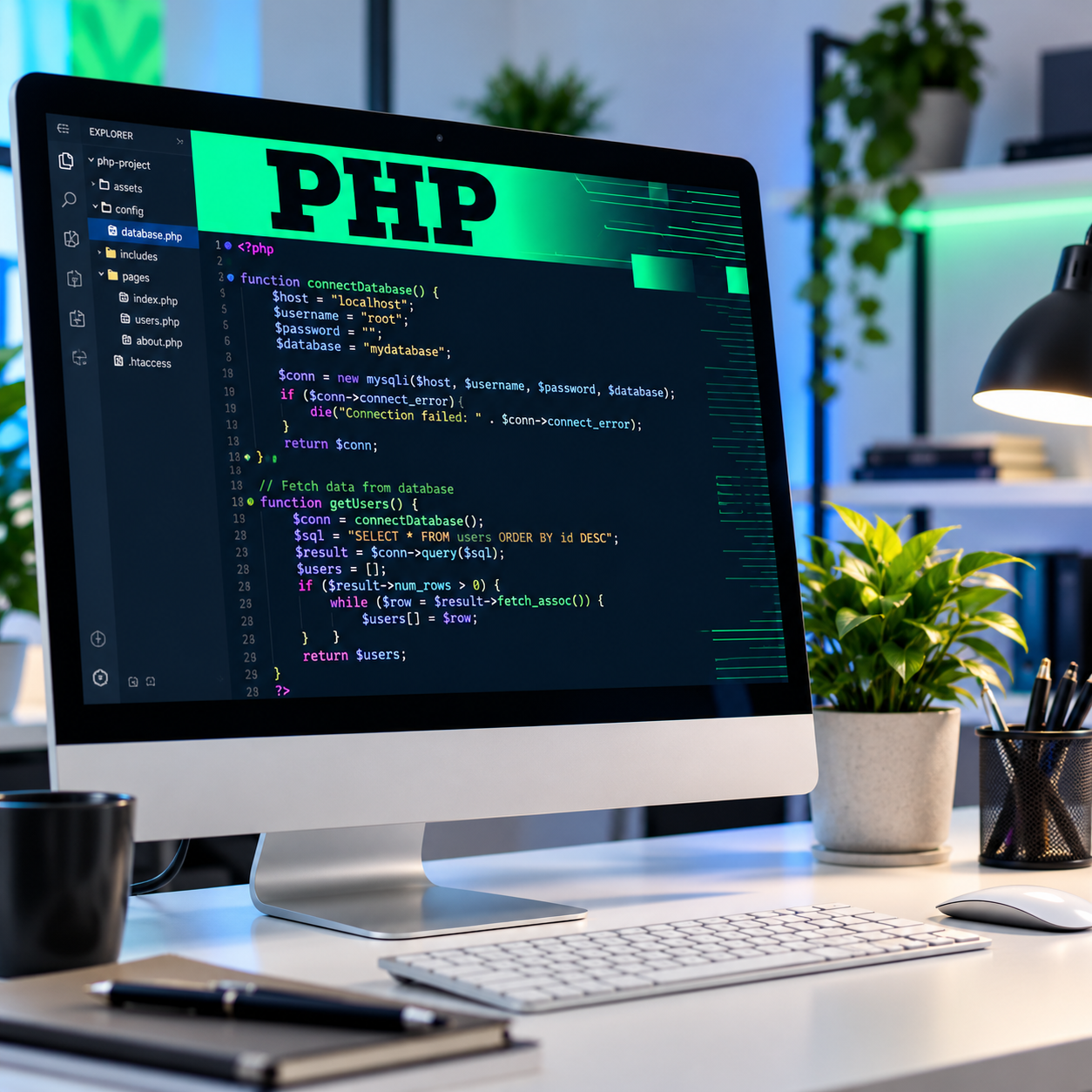 Modern PHP development workspace