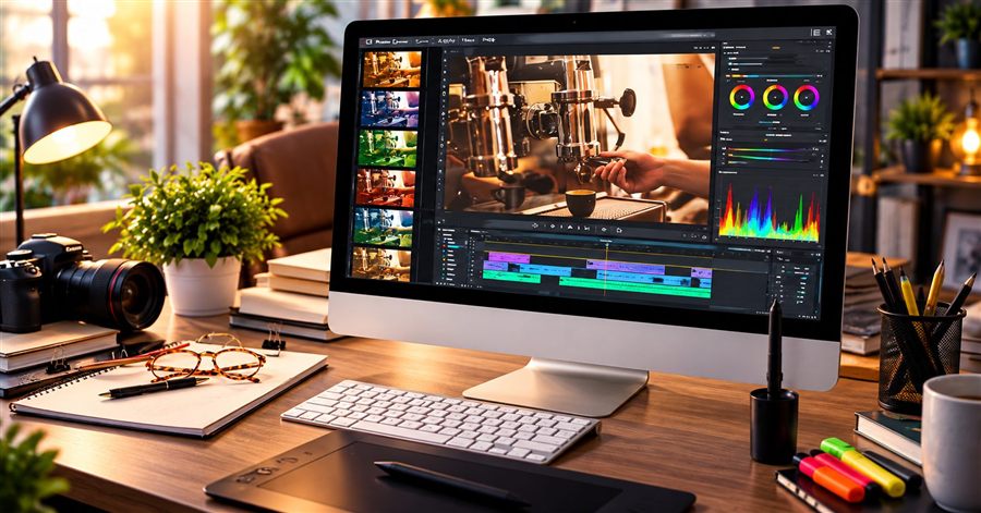 Creative video editing workspace